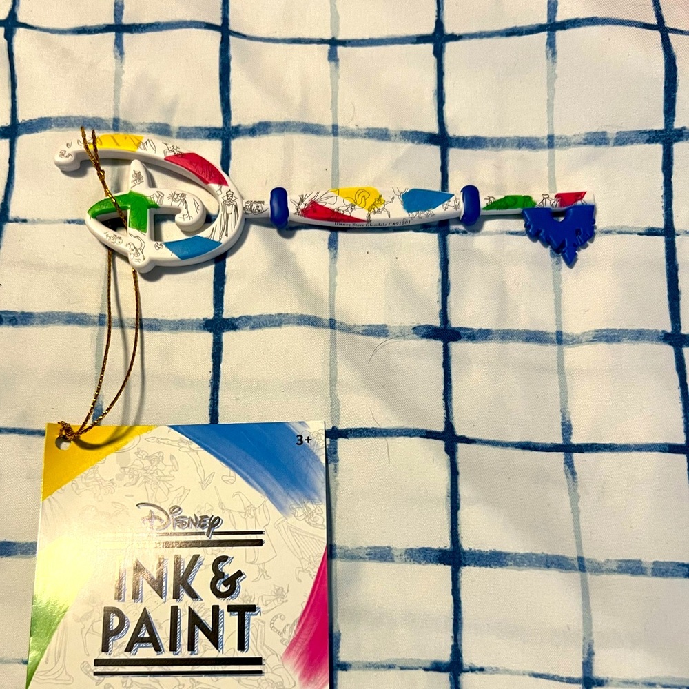 Disney Store ink and paint collectible key